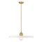 Z-Lite Paloma Pendant, 1-Light, 24 In.W x 6.75 In.H, Olde Brass/Gloss Opal 820P24-OBR - alternate 1